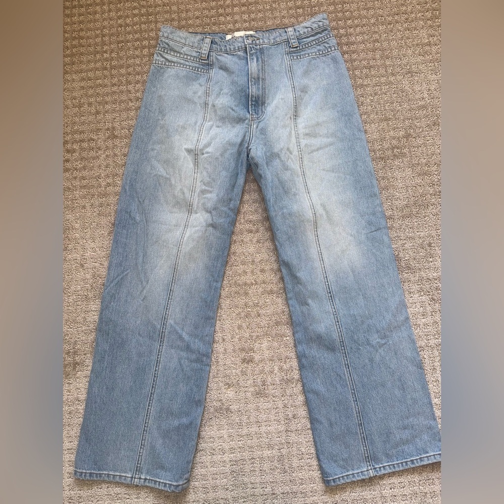 Reformation Light Wash High Rise Straight Leg Jeans Size 31